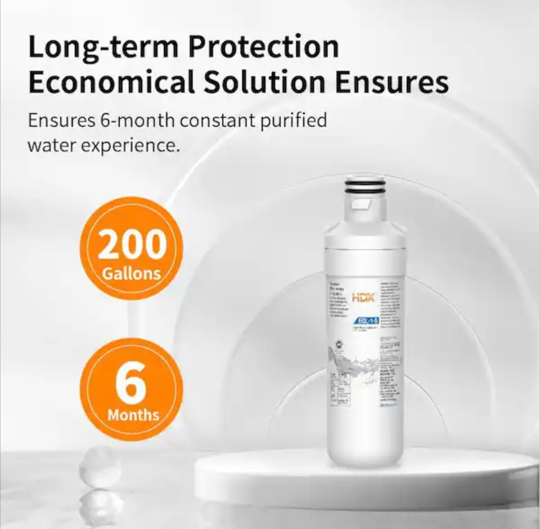 HDX EQL-1-S Standard Refrigerator Water Filter Replacement For LG LT1000P (2…