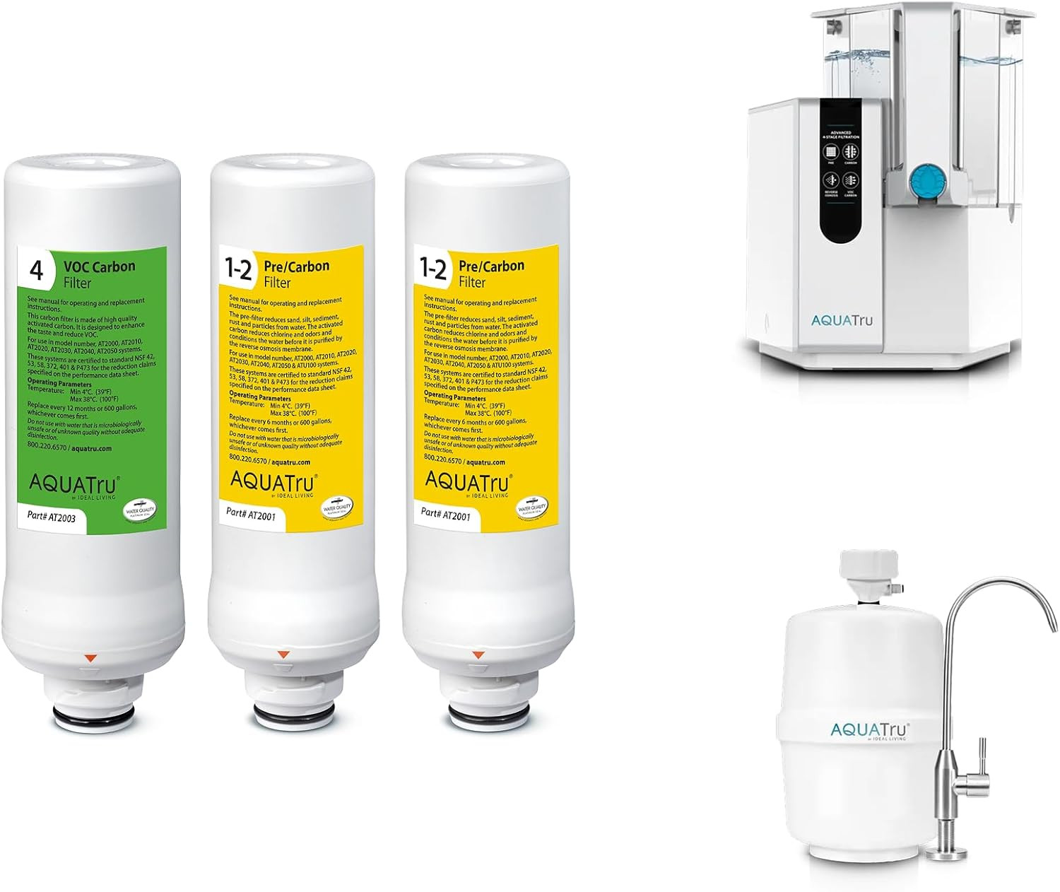 Aquatru Reverse Osmosis Filter (Stage 3) – Compatible with Aquatru Classic, Clas