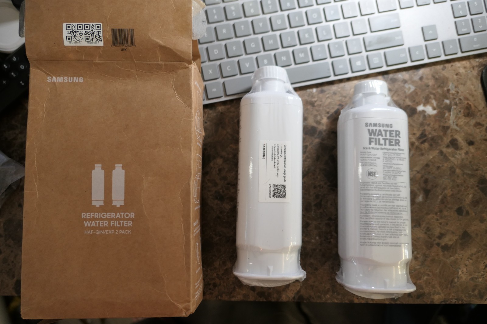 NEW Samsung Genuine Refrigerator Water Filter HAF-QIN/EXP 2 Pack DA97-17376B