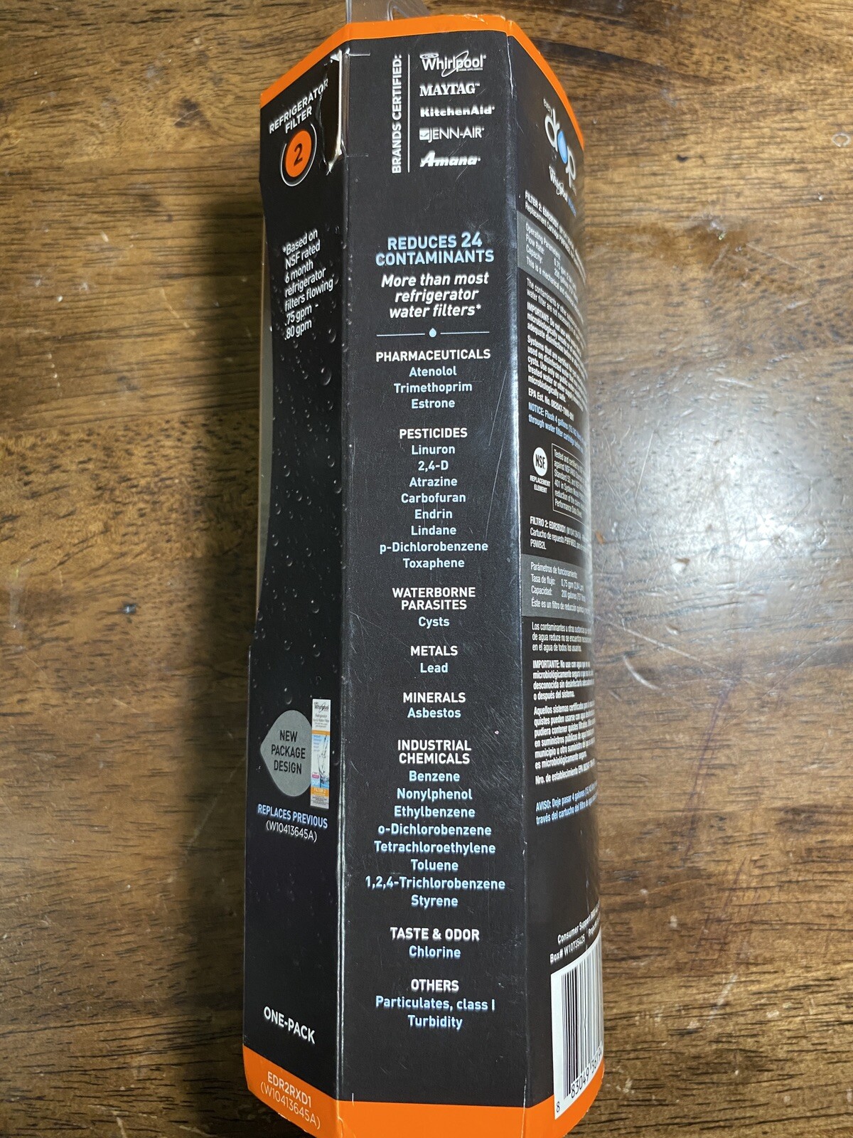 NEW SEALED Ice & Water Refrigerator Filter #2 EDR2RXD1