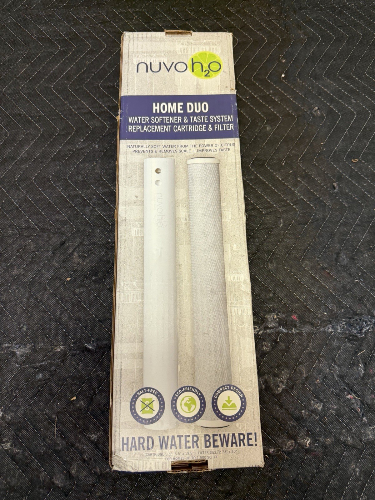 NuvoH2O HOME DUO Replacement Cartridge & Filter 71160 BRAND NEW IN BOX