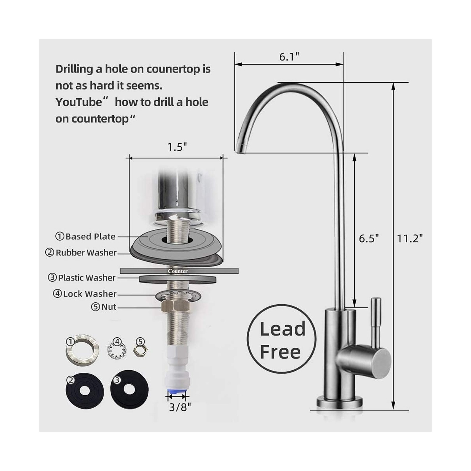 Geekpure 6-Stage Reverse Osmosis RO Drinking Water Filter System with Alkalin…