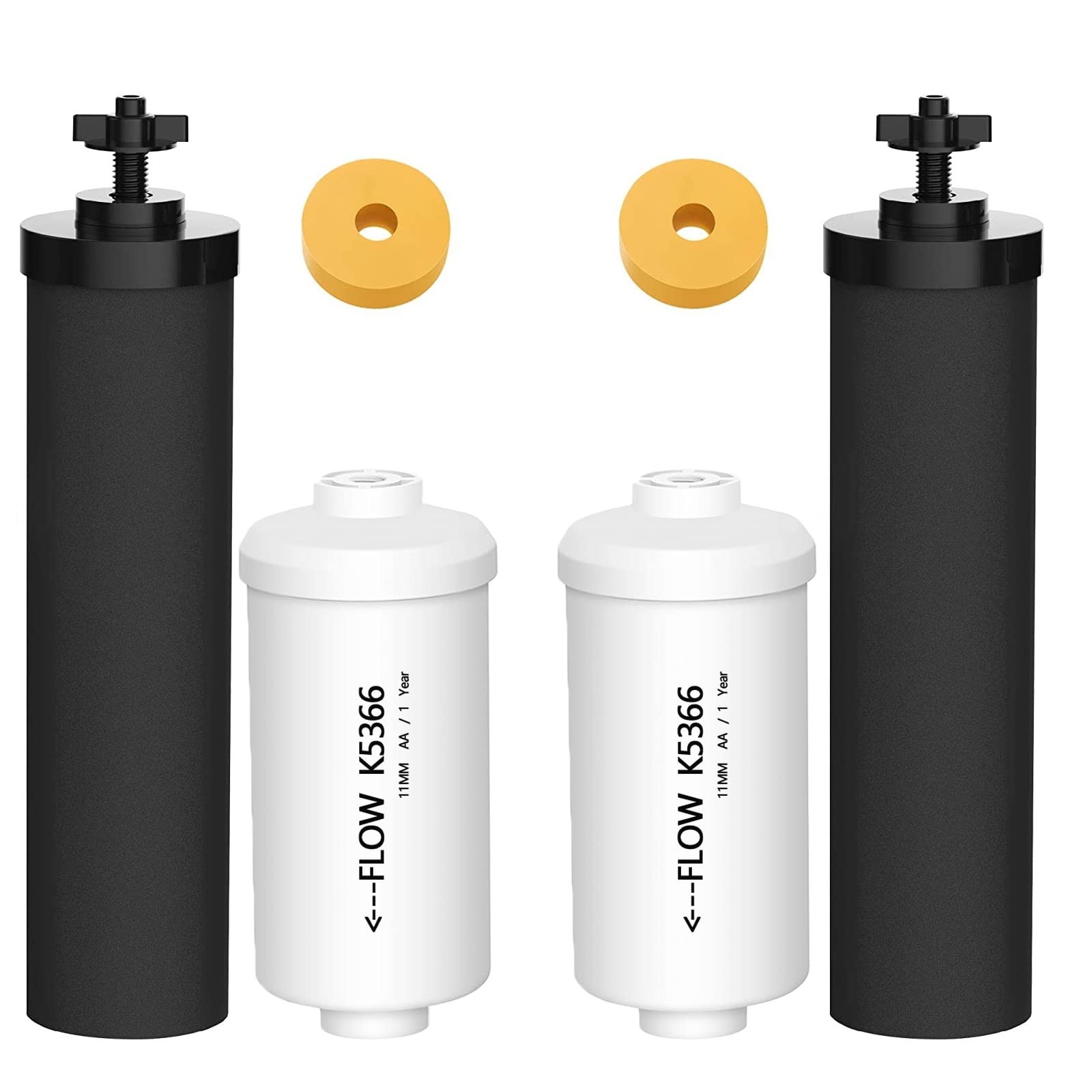 Gravity Water Filter Replacement Combo Pack for BB9-2 & PF-2, NSF 42 Compatible