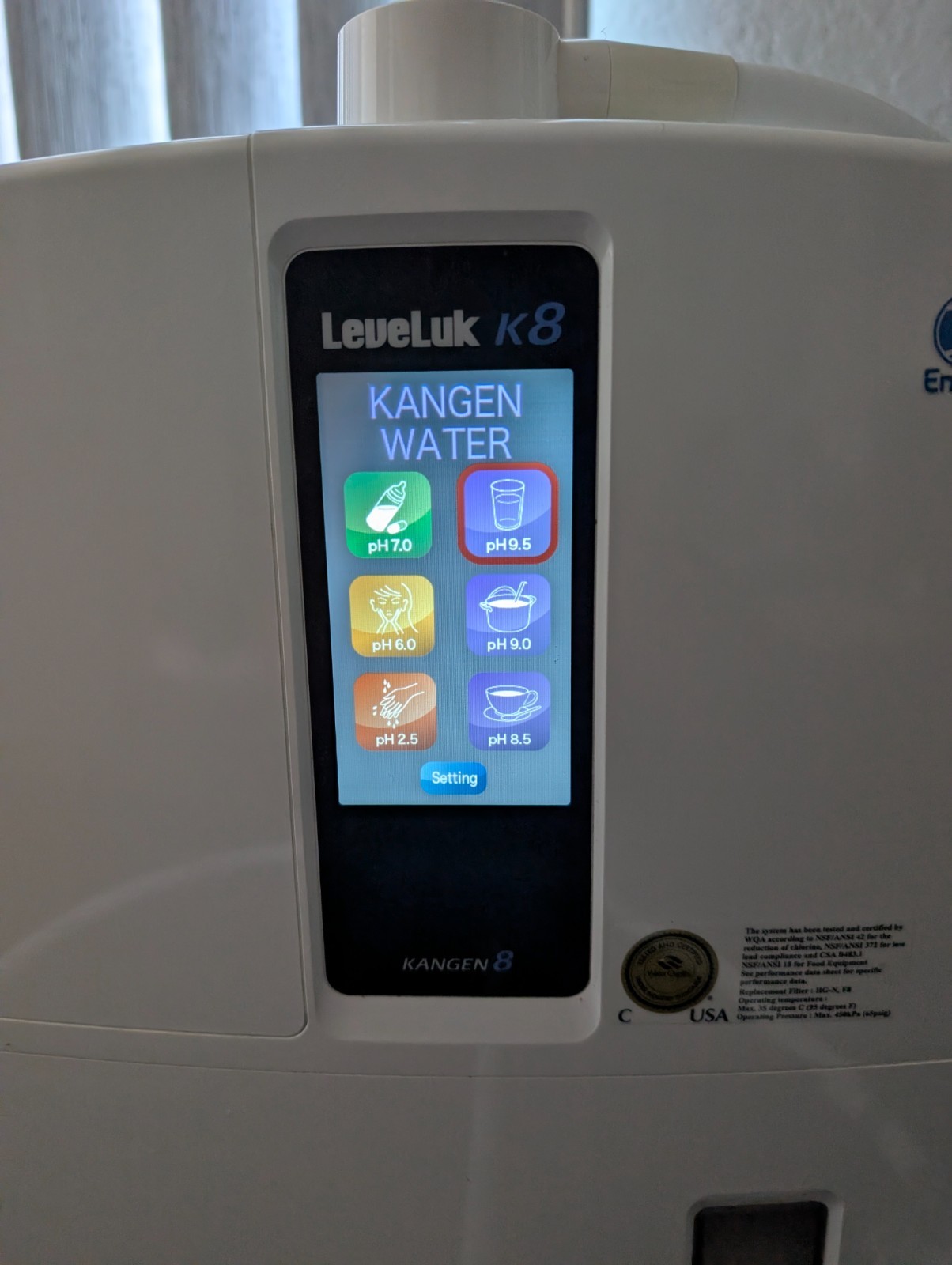 Enagic LeveLuk K8 KANGEN WATER Alkaline Filtration Ionizer Machine Used – Great