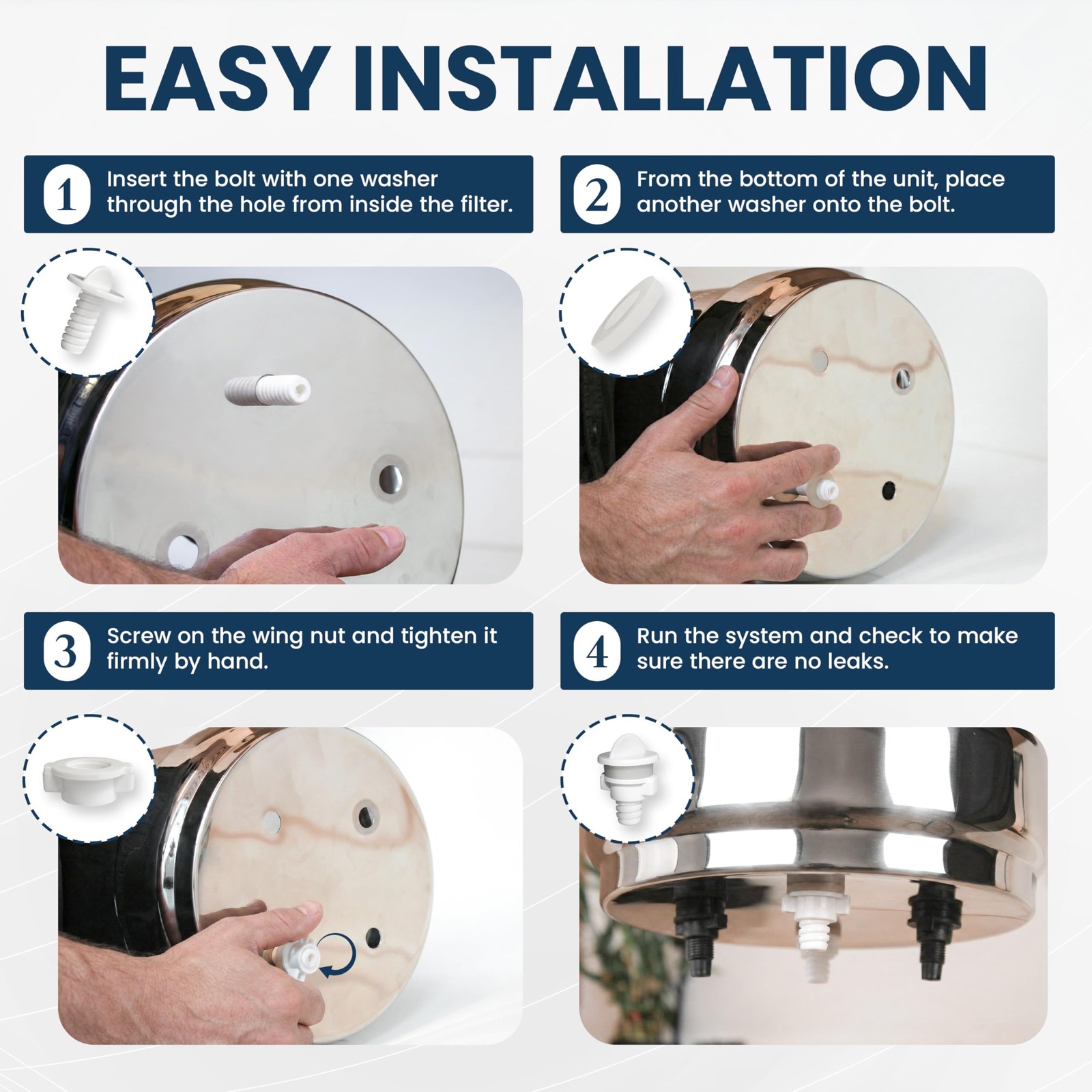 PHOENIX GRAVITY Polypropylene Hole Blockers for All Gravity-Fed Water Filtration
