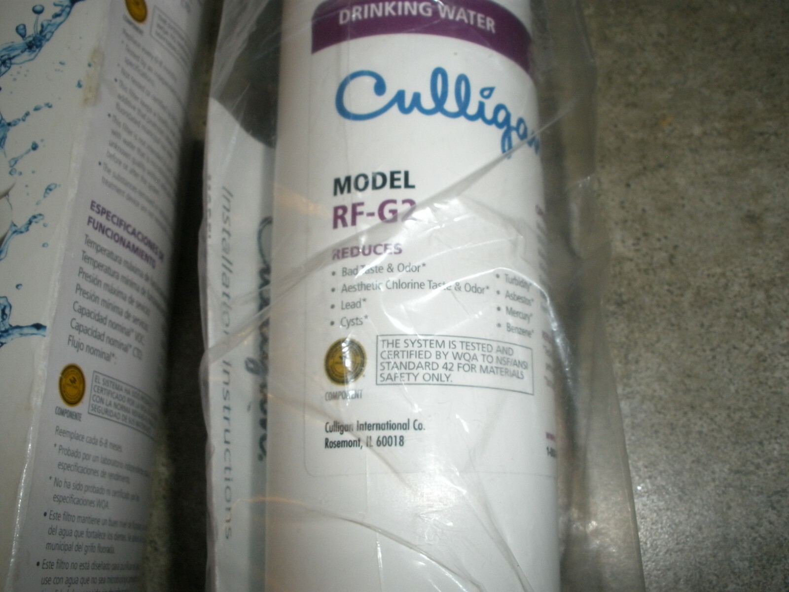 NEW Culligan Replacement Cartridge GE MSWF RF-G2 (O18)