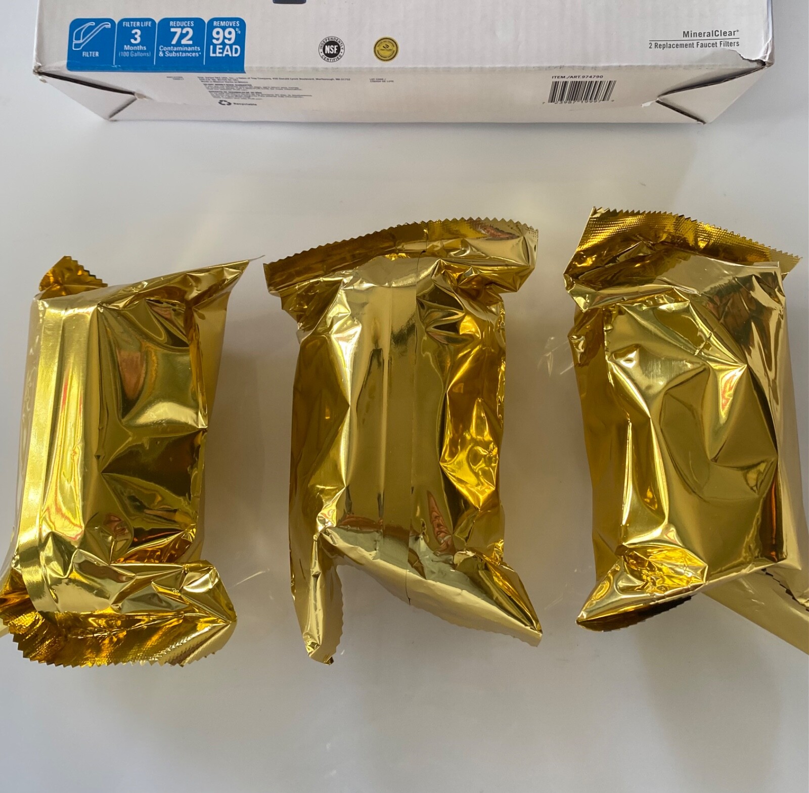 Lot of 3 PUR Ultimate Gold 3-Stage Faucet Mount Water Filter RF-9999 New
