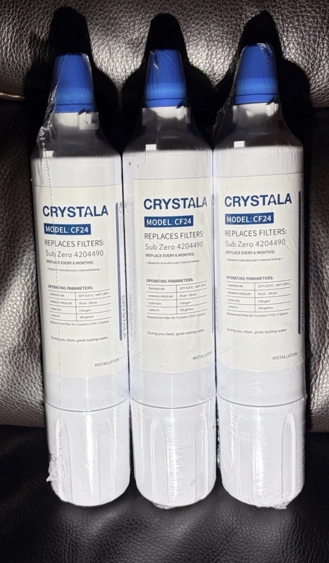 3 Pack Sub-Zero 4204490 Refrigerator Water Filter Replacement CF24 New