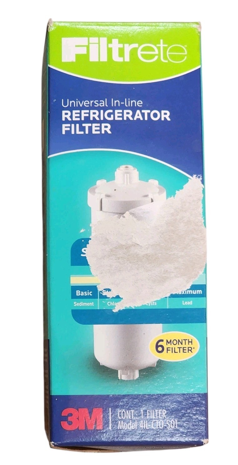 3M Filtrete Universal In Line Refrigerator Water Filter 6 Months 4IL-CTO-S01