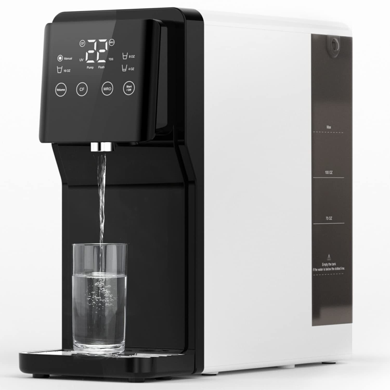 Waterdrop N1 Countertop Reverse Osmosis System 4 Stage31 Pure to Drain G2U