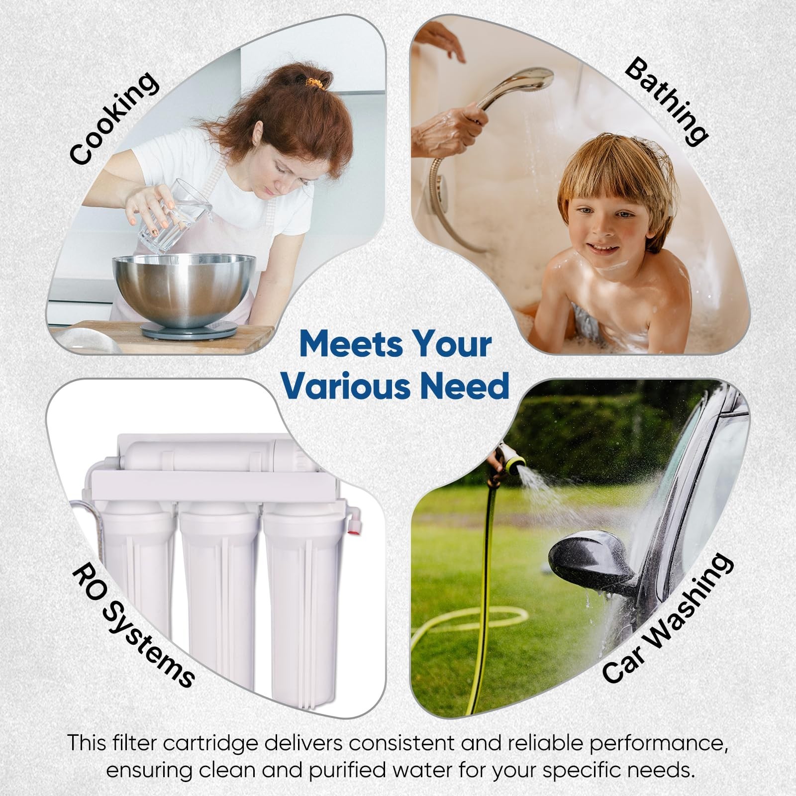 10″ x 2.5″ RV Water Filter Replacement Combo Pack – 1 Micron Carbon & 5 Micron S