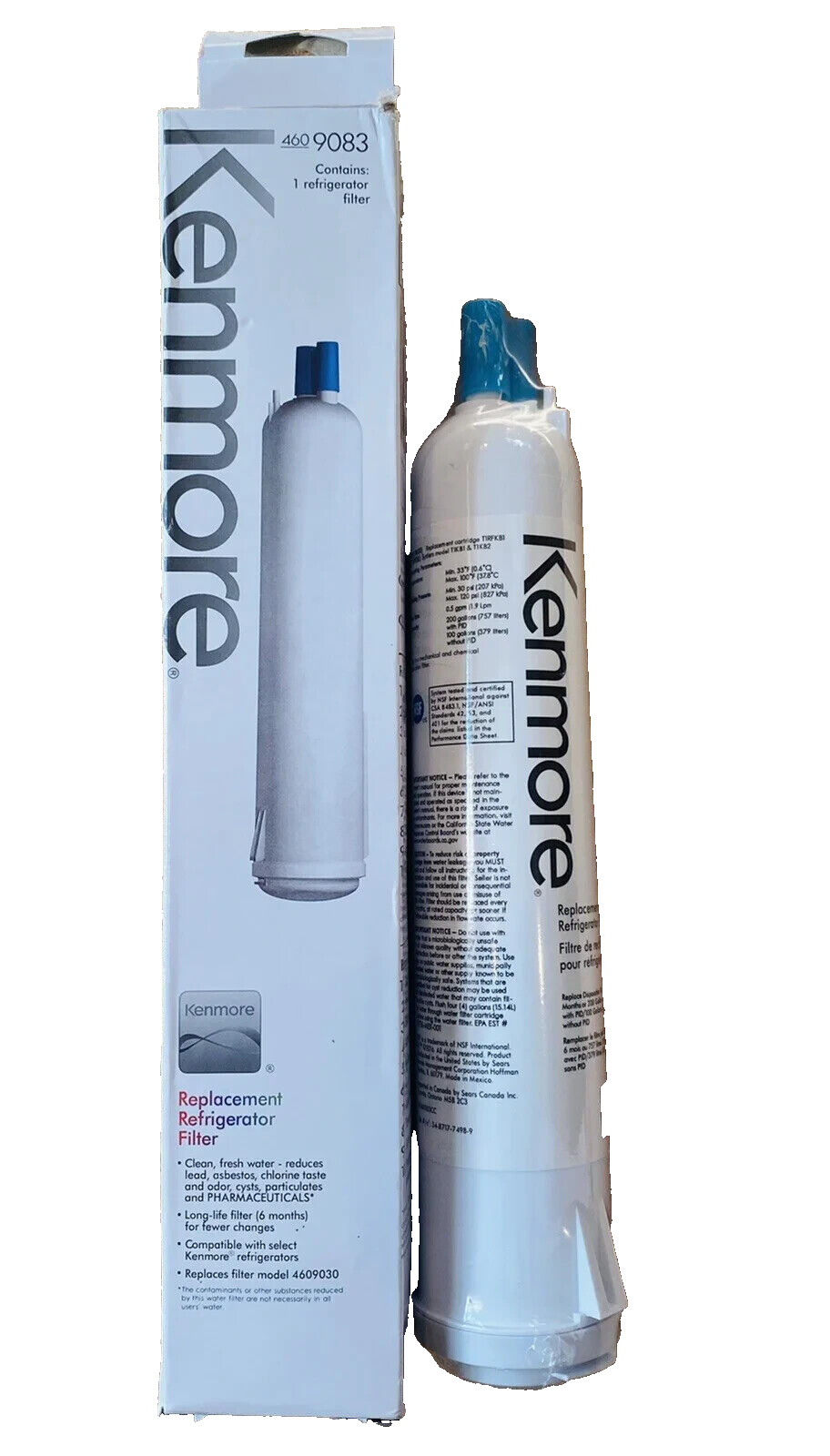 1 Kenmore 4609083 Replacement Refrigerator Water Filter
