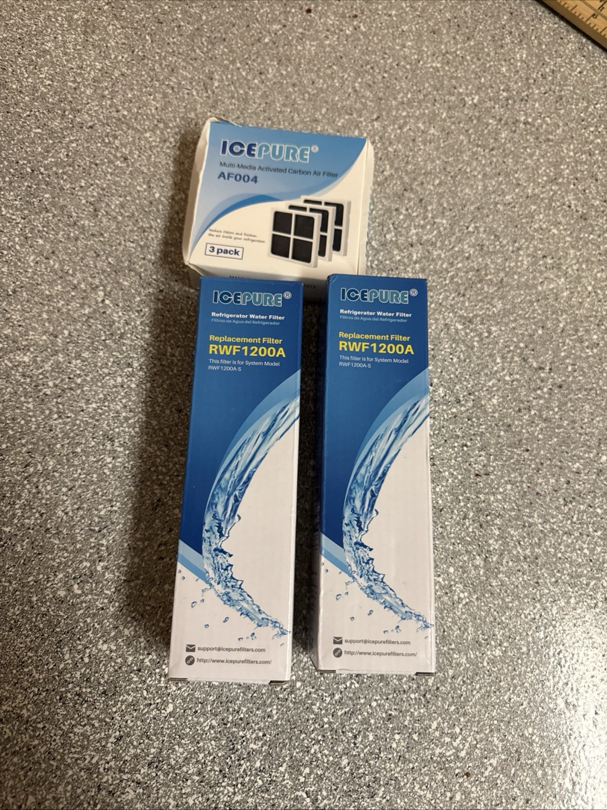 ICEPURE RWF4700AC Replacement Water Filters With Air Filter 2 pack New, #42