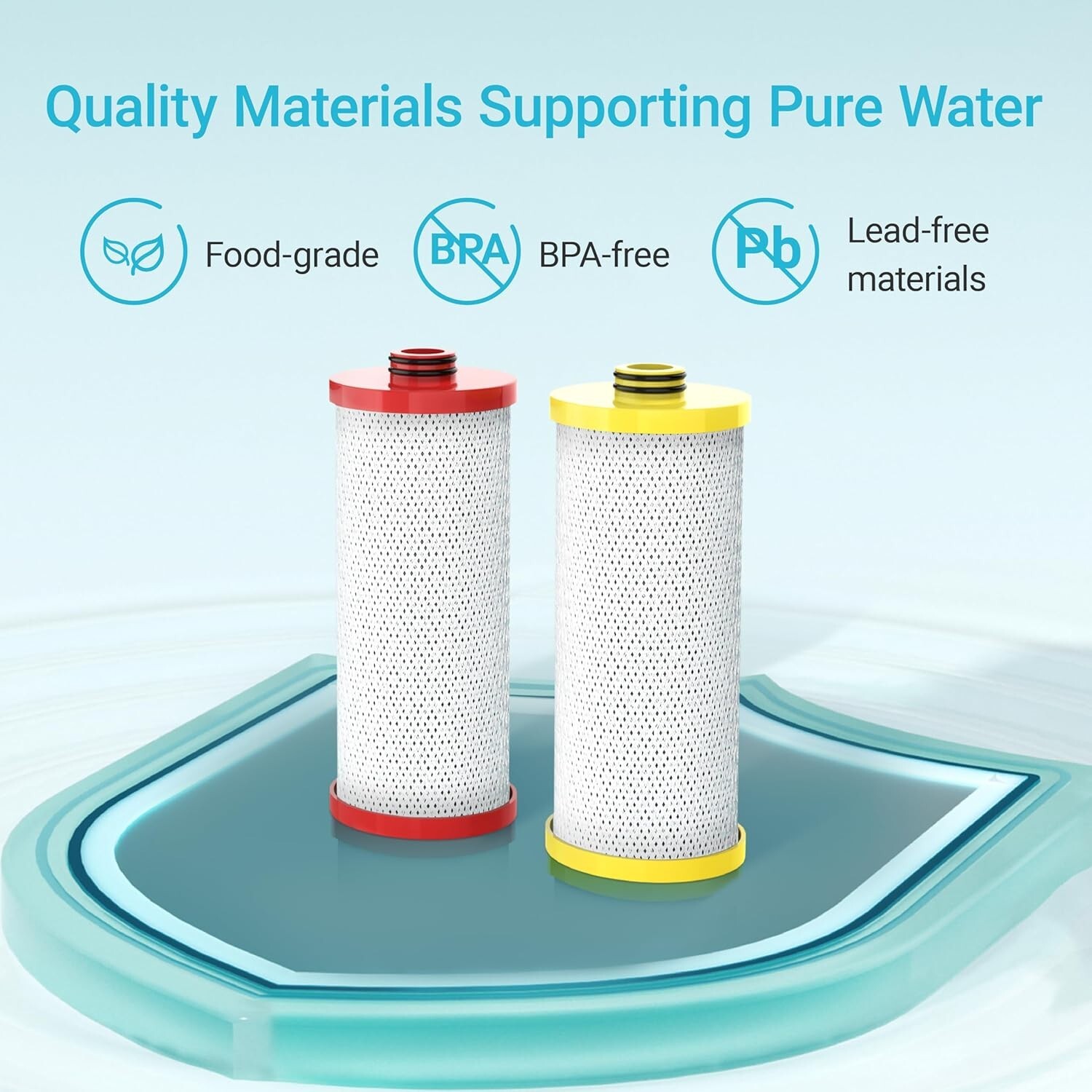 AQUA CREST Replacement for Aquasana® AQ-5200R Under Sink Water Filter
