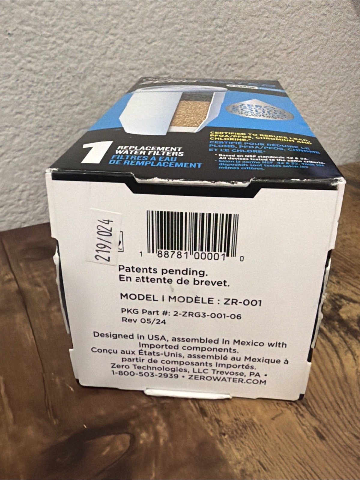 Zero Water Premium 5 Stage Ion Exchange Replacement Water Filter Model ZR-001
