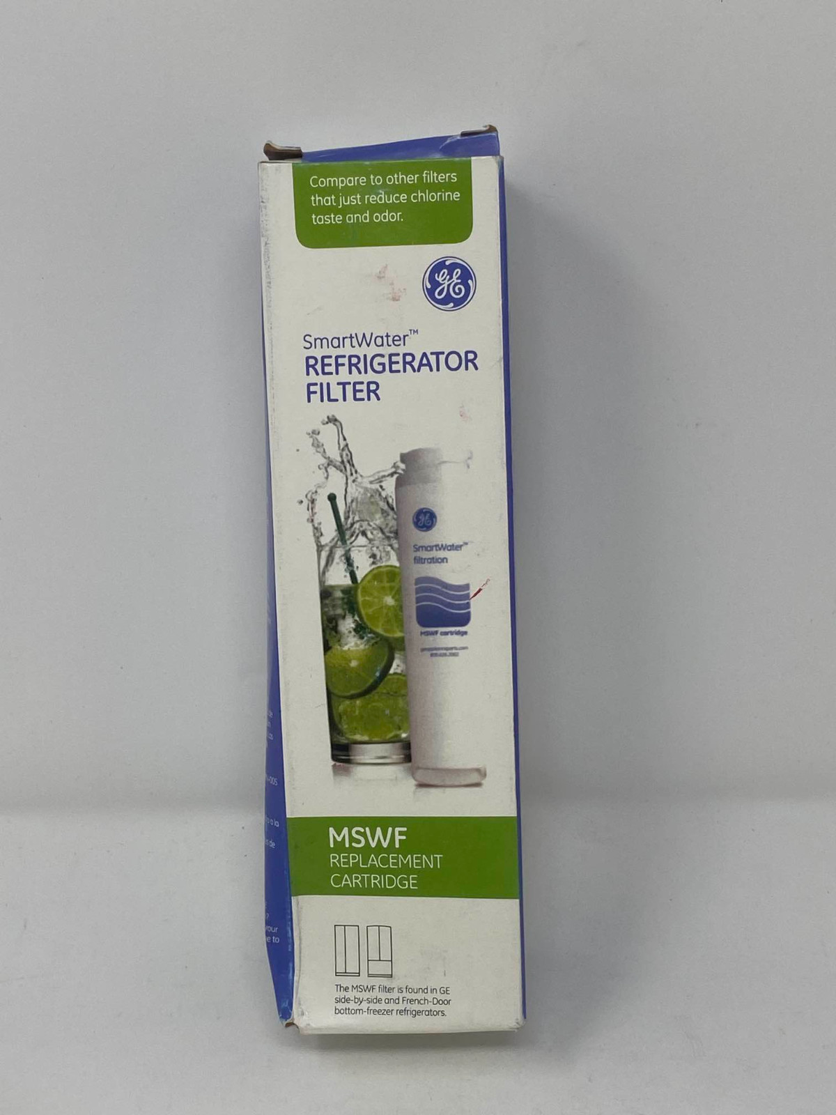 GE MSWF Plastic Twist & Lock Refrigerator Water Filter, Original GE Product