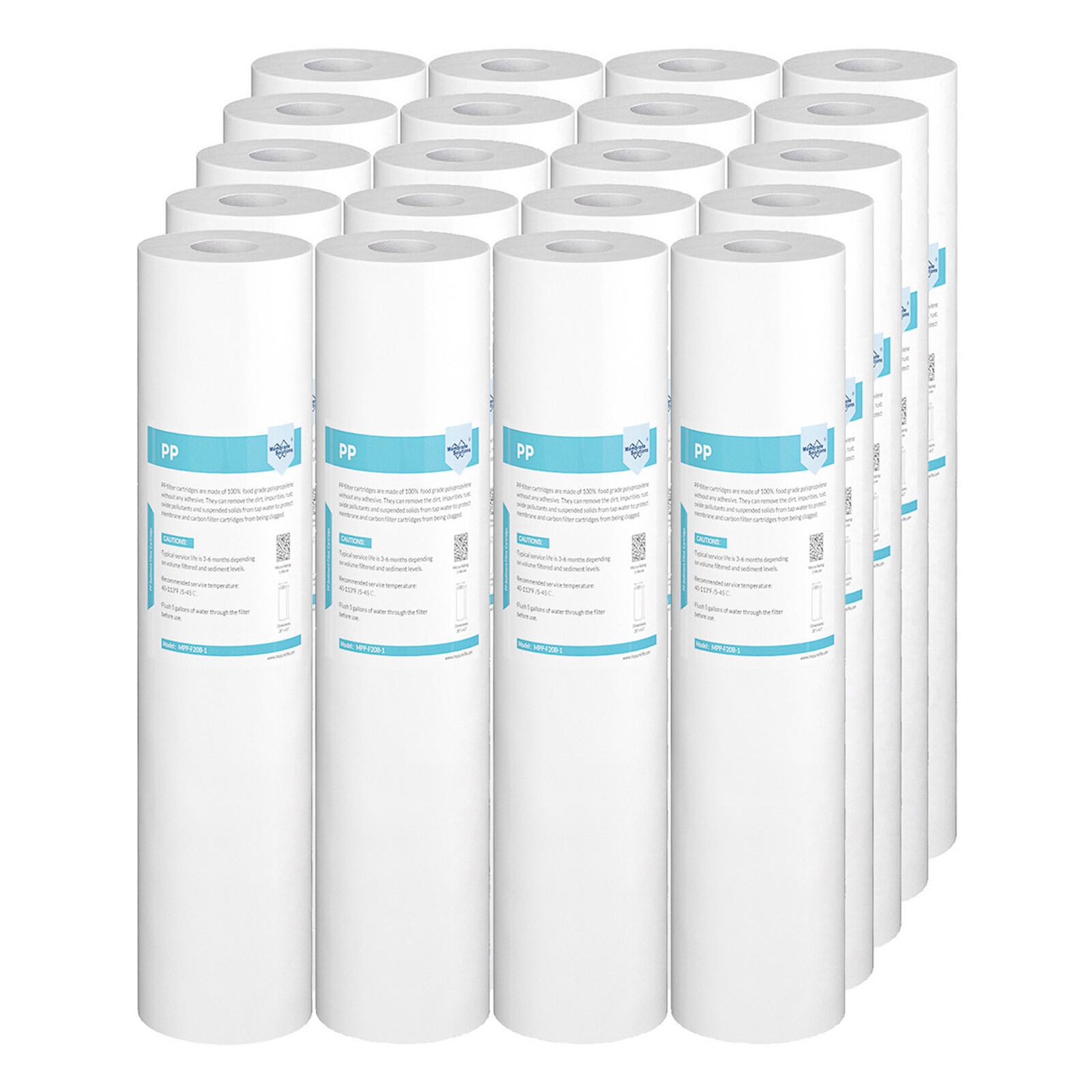 1/5 Micron 20″x4.5″ Sediment Water Filter Purifier Cartridge Replacement 20 Pack