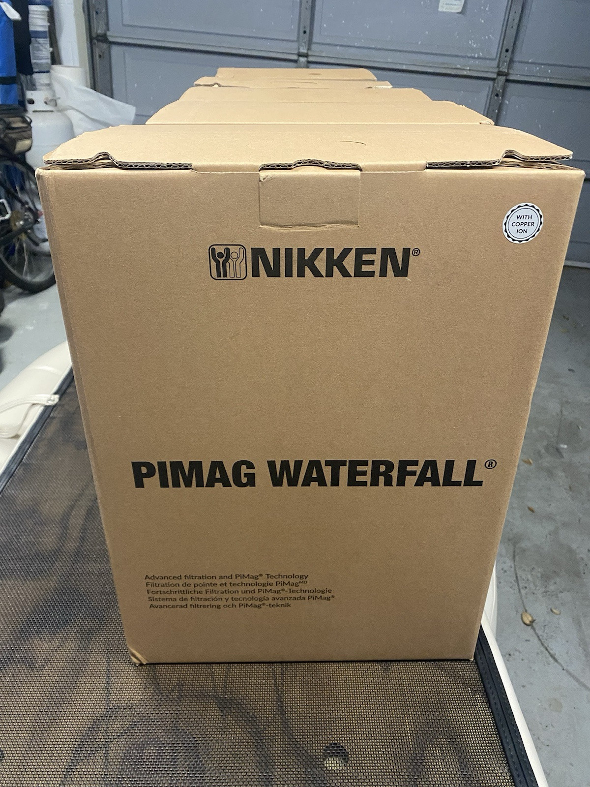 NEW Nikken PiMag Waterfall Filtration System Gravity Alkaline Water Filter
