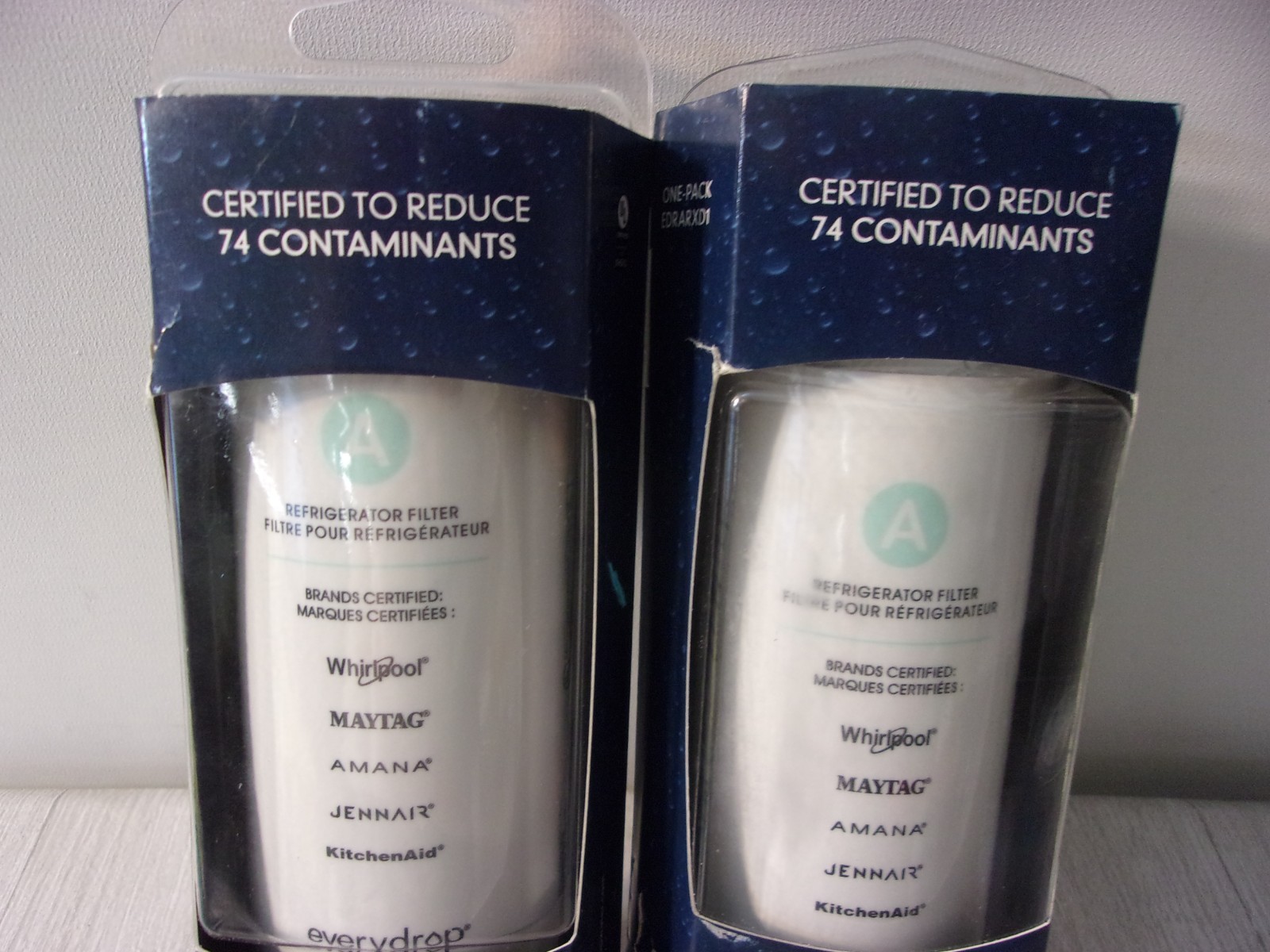 Lot/2 Everydrop Refrigerator Water Filters A EDRARXD1 NEW-damaged box UNOPENED