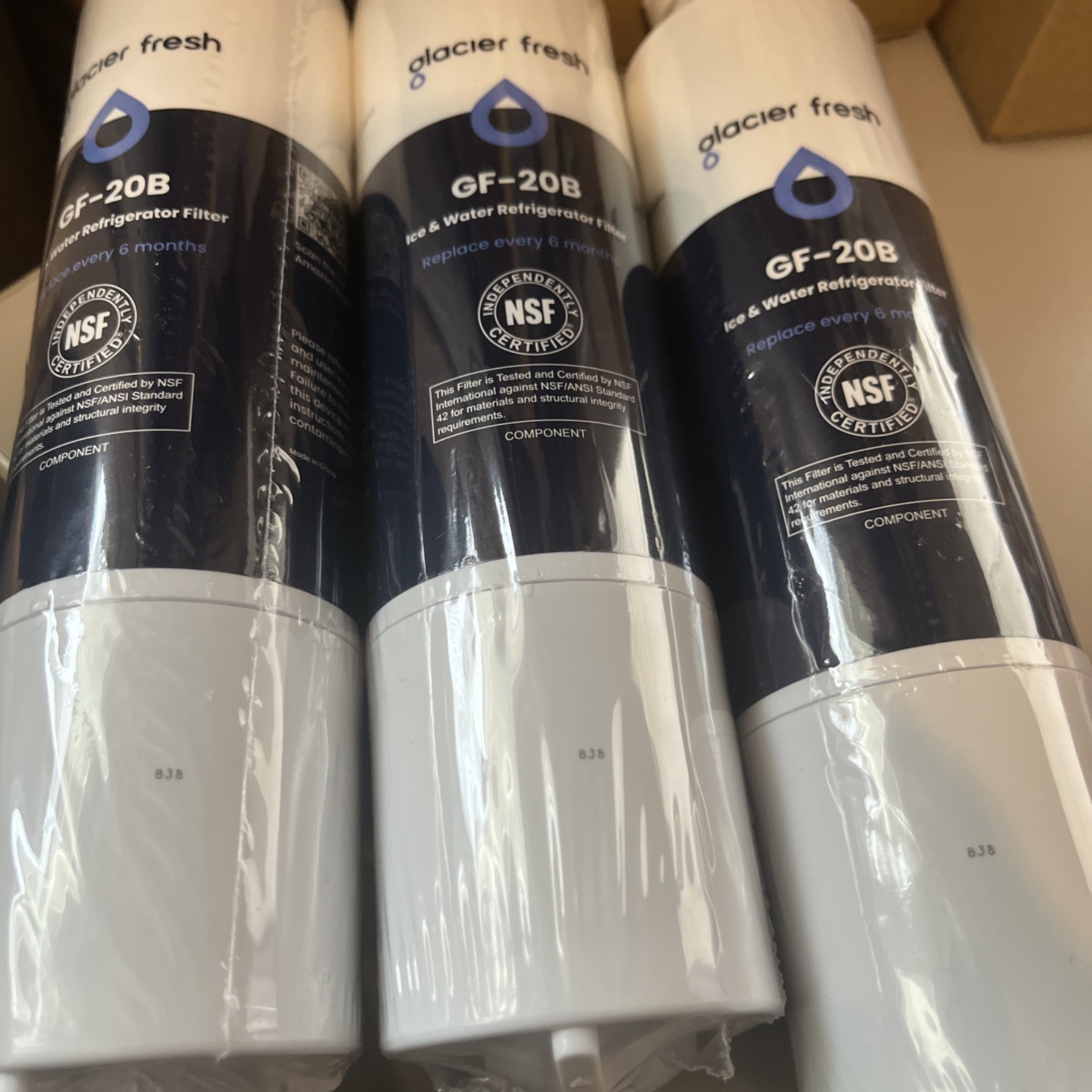 Glacier Fresh Water Filter GF-20B (3 Pack) NEW – SEALED Fast Shipping