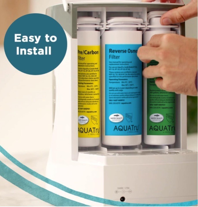 AquaTru 1-Yr. Carafe Filter Combo Pack 2 Pre/Carbon Filters & VOC Carbon Filters