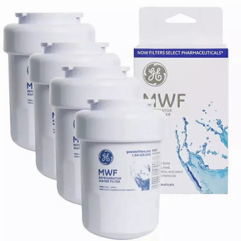 4 PACK Genuine GE MWF MWFP GWF 46-9991 Smartwater Fridge Water Filter New US