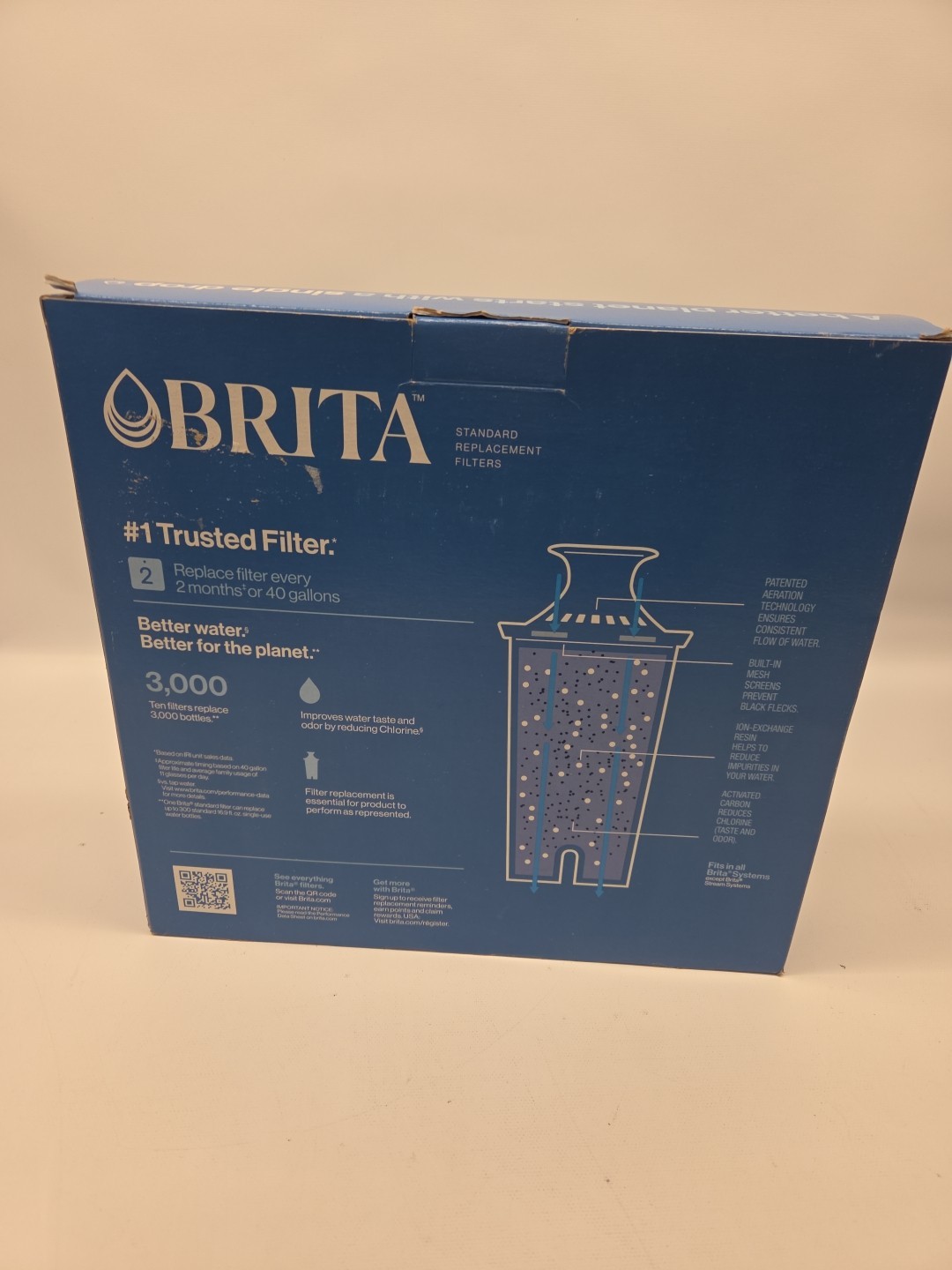Brita Standard Replacement Water Filter – 10 Pack