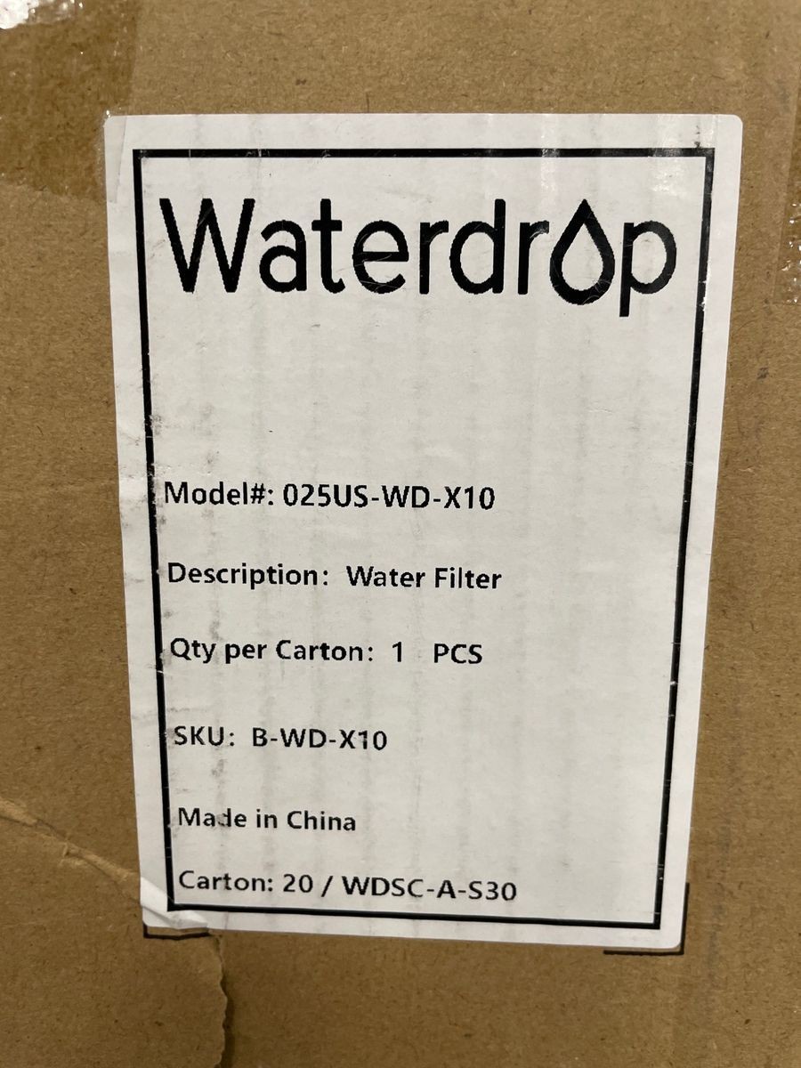 WATERDROP B-WD-XI0 X Series Reverse Osmosis Water Filtration System 110-240V *