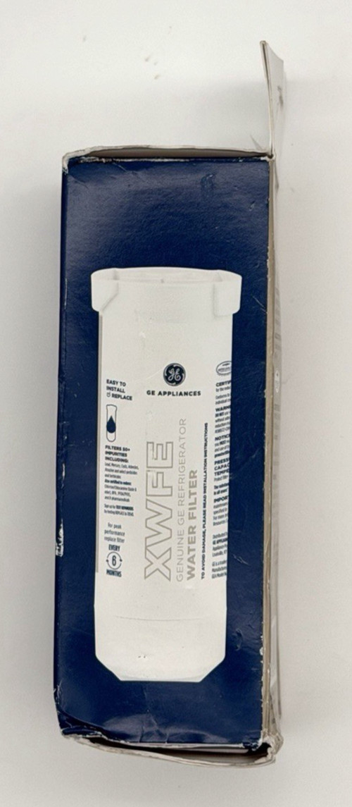 Genuine GE appliances Refrigerator Water Filter XWFE removes 50+ Impurities