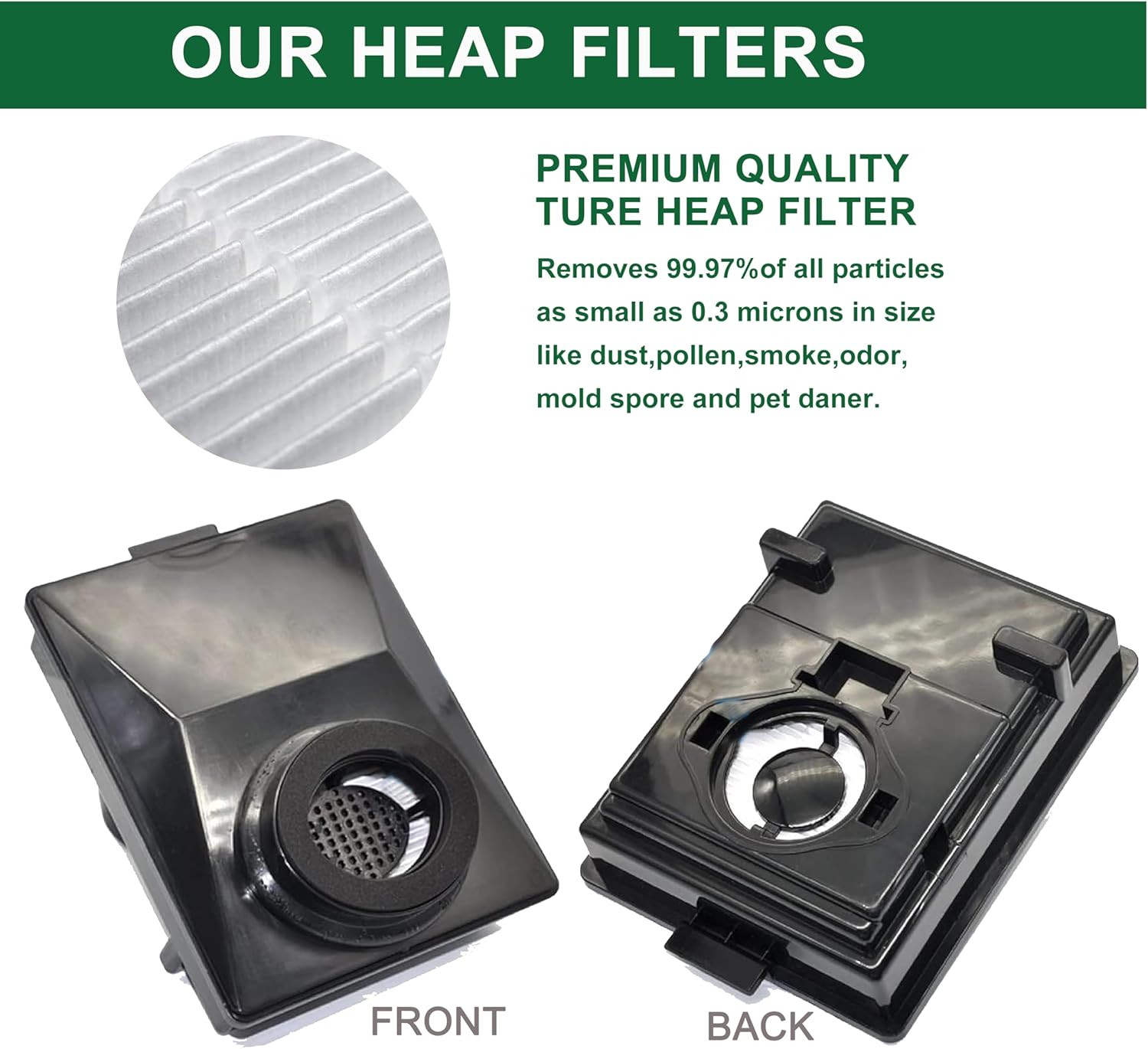 2Pcs Compatible with Rainbow E2 HEPA Style Filters Fits E2-Series, Compatible wi