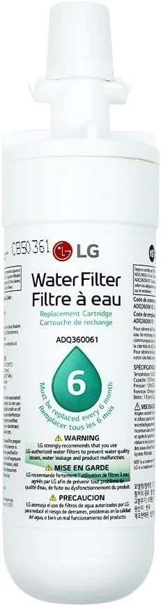 (7 PACK) Sealed LG LT700P Refrigerator Water Filter- ADQ36006101 (NSF42 / NSF53)