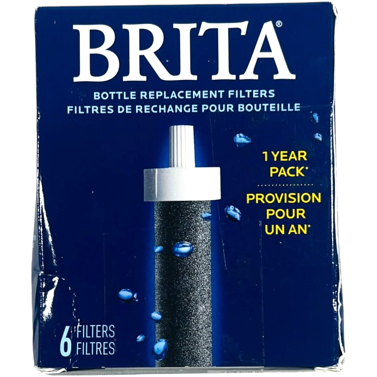 BRITA Bottle Replacement Filters 6 Filters 1 Year Pack – NEW