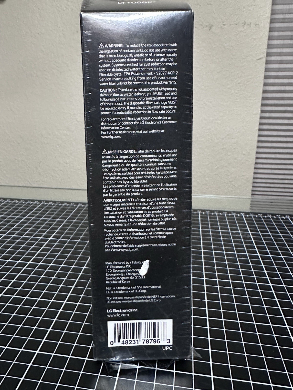 LG LT1000P 6Month / 200Gal Capacity Replacement Refrigerator Water Filter Sealed