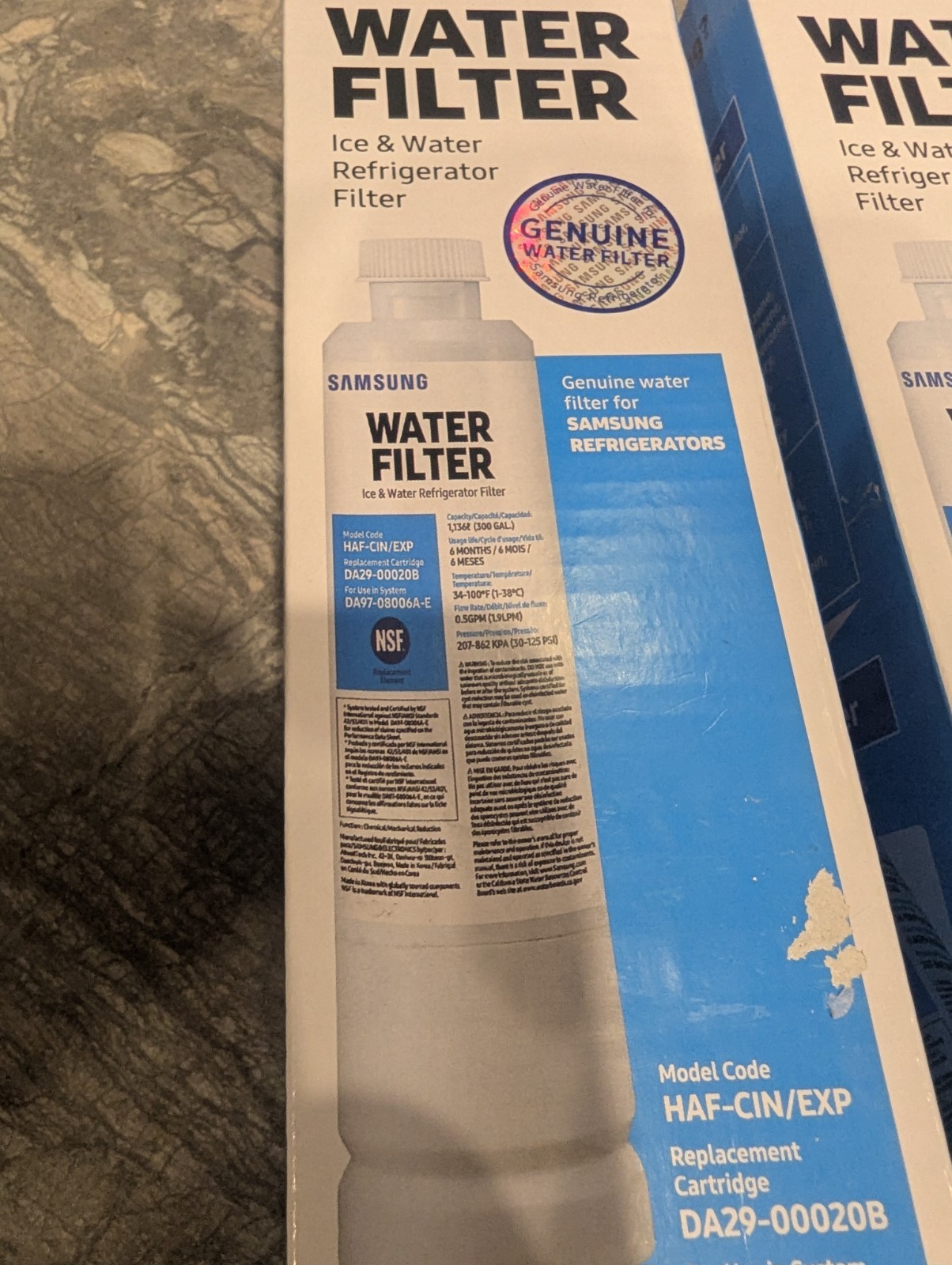 Genuine Samsung Refrigerator Water Filter HAF-CIN/EXP DA29-00020B- Lot Of 4 NEW