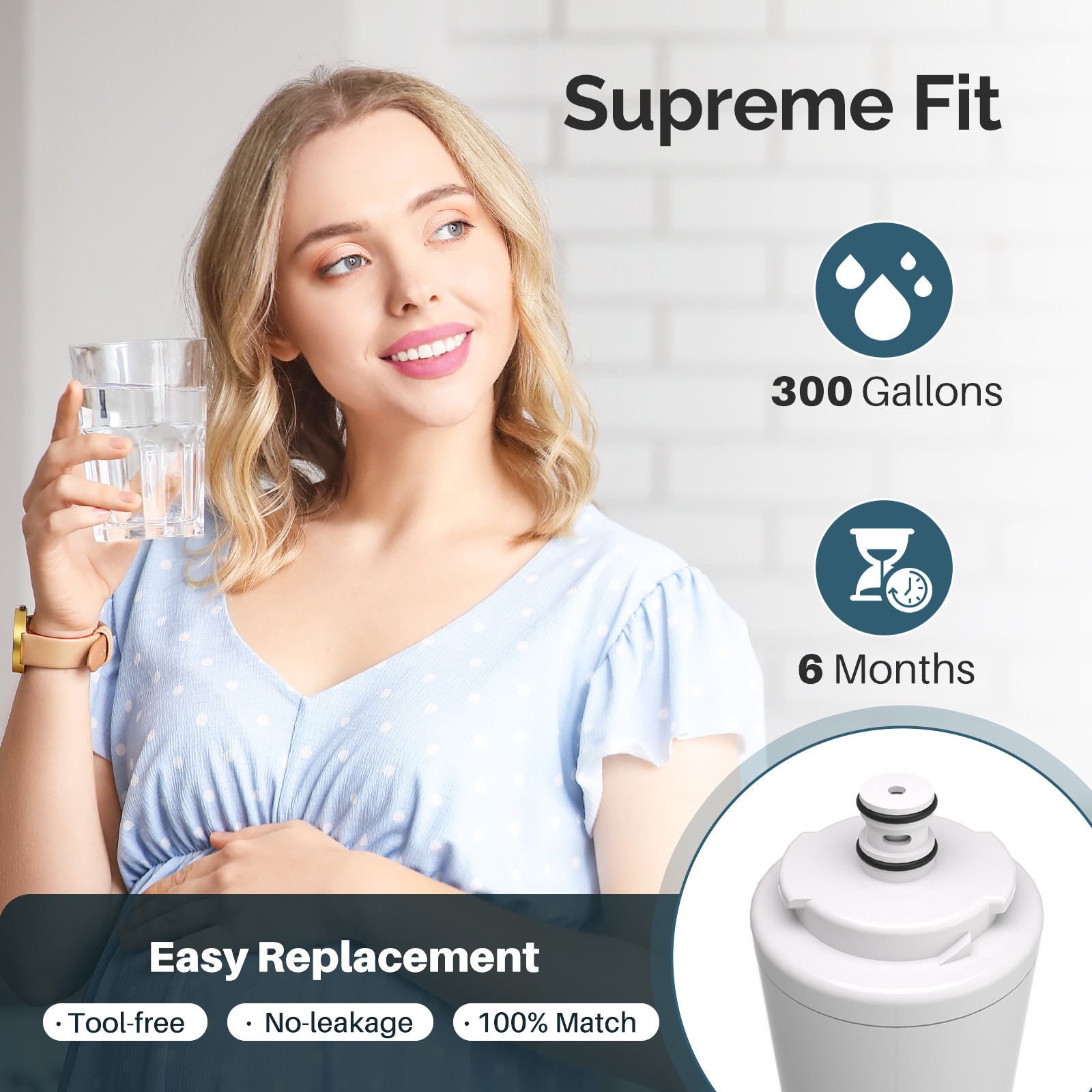 4 PACK Fit For UKF7003 UKF7002 UKF7003AXX 7003AXXP Water Filter Icepure