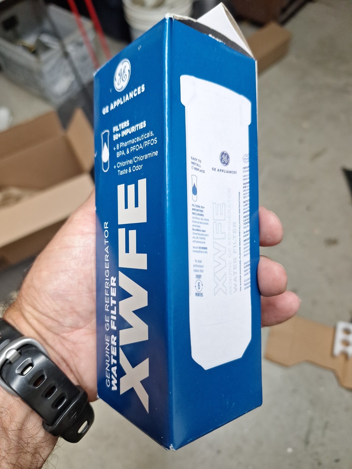 NEW Genuine GE XWFE Refrigerator Filter NO CHIP Fit French Door Or Side By Sides