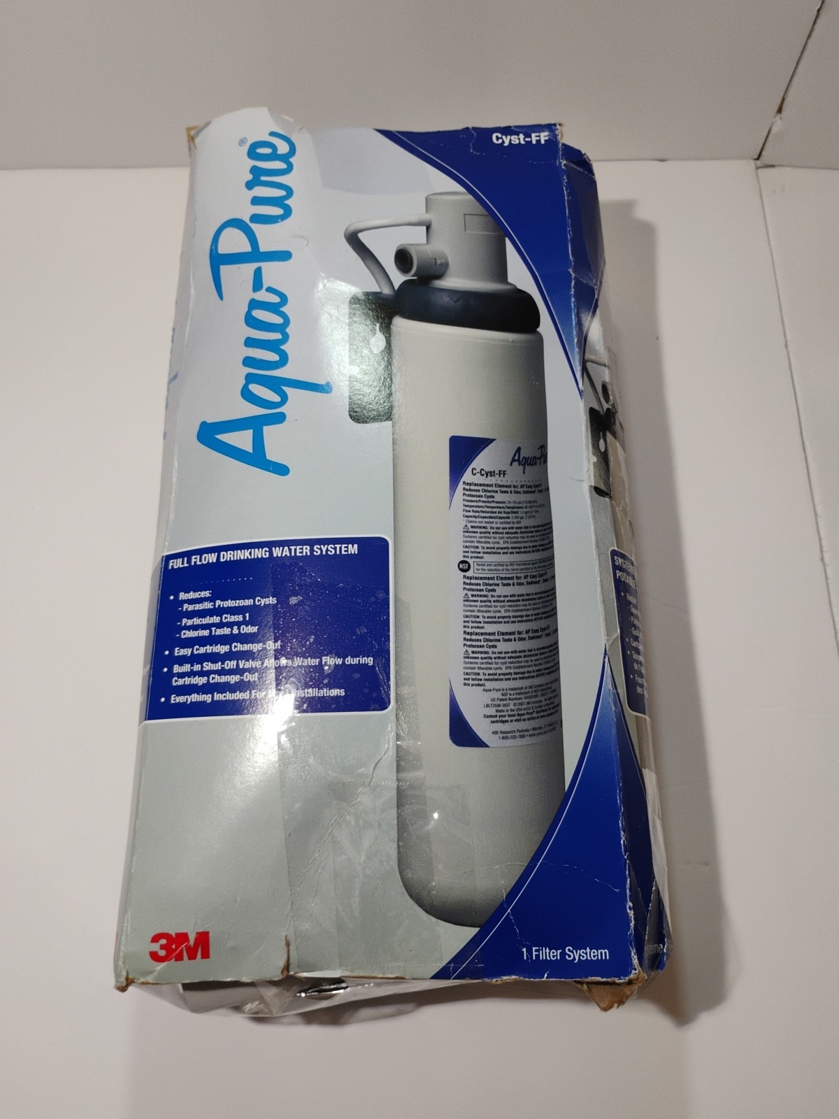 3M Aqua-Pure #16145-10256 Cyst-FF Under Sink Full Flow Water Filter System