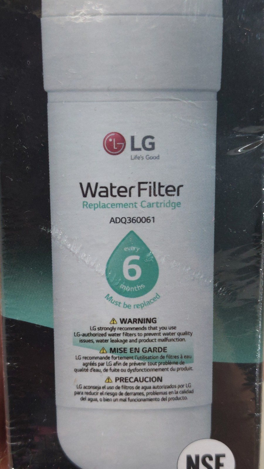 LG Water Filter Replacement Refrigeration Cartridge LT700P/PC/PCS Genuine New