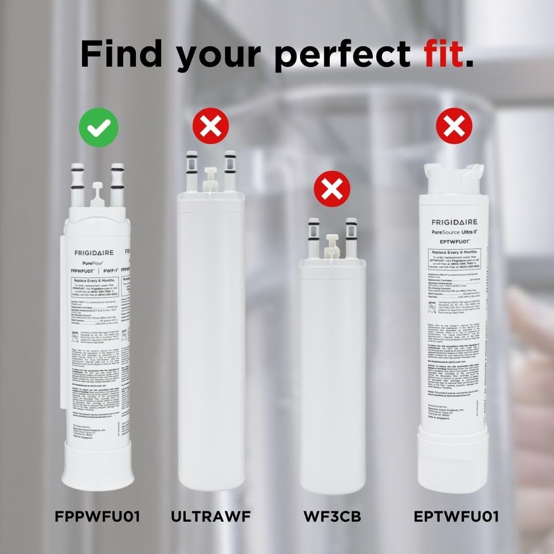 2 Pack Frigidaire PWF-1 FPPWFU01 Refrigerator PurePour Water &Ice Filter,US NEW
