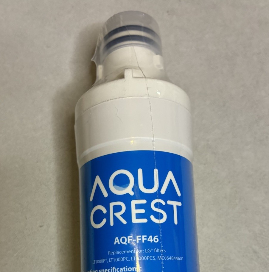 Aquacrest AQF-FF46 Replacement Refrigerator Water Filter Reduces Chlorine