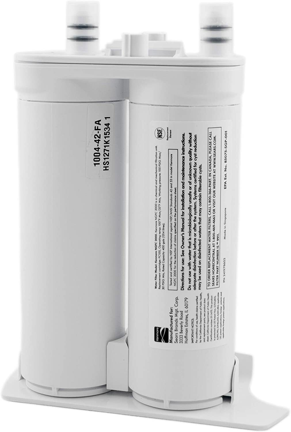 1 PACK Kenmore 9911 Replacement Refrigerator Water Filter 46-9911 New, USA