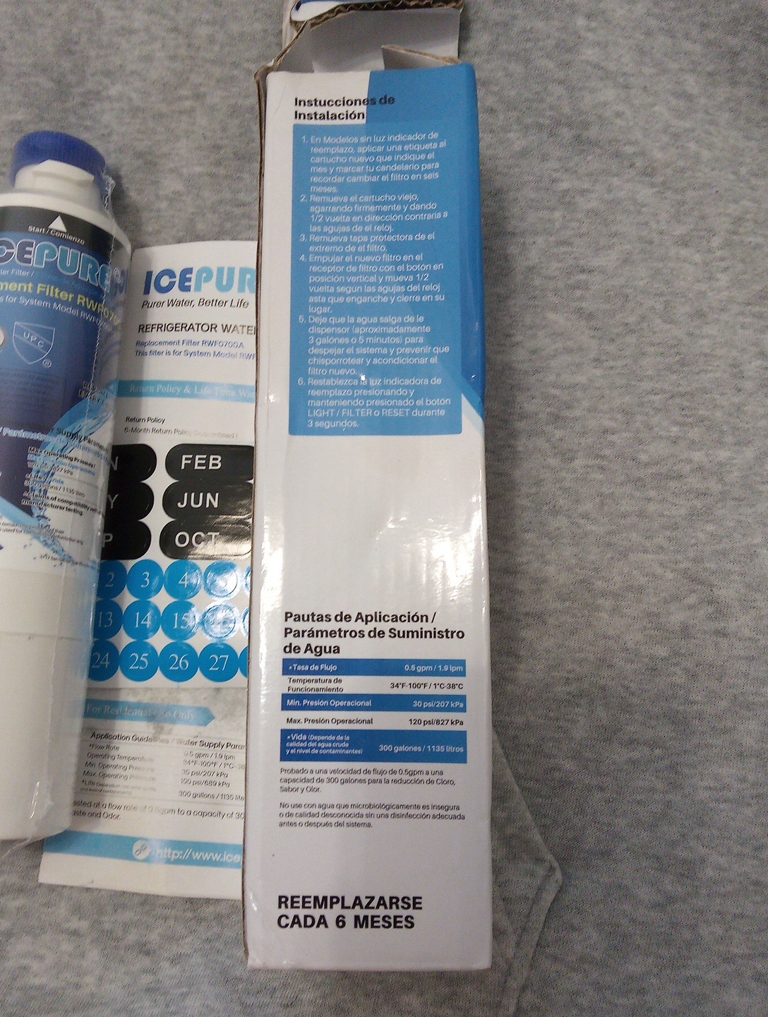 IcePure RWF0700A Water Filters (2)– Box Opened- Filter Still Sealed In Plastic