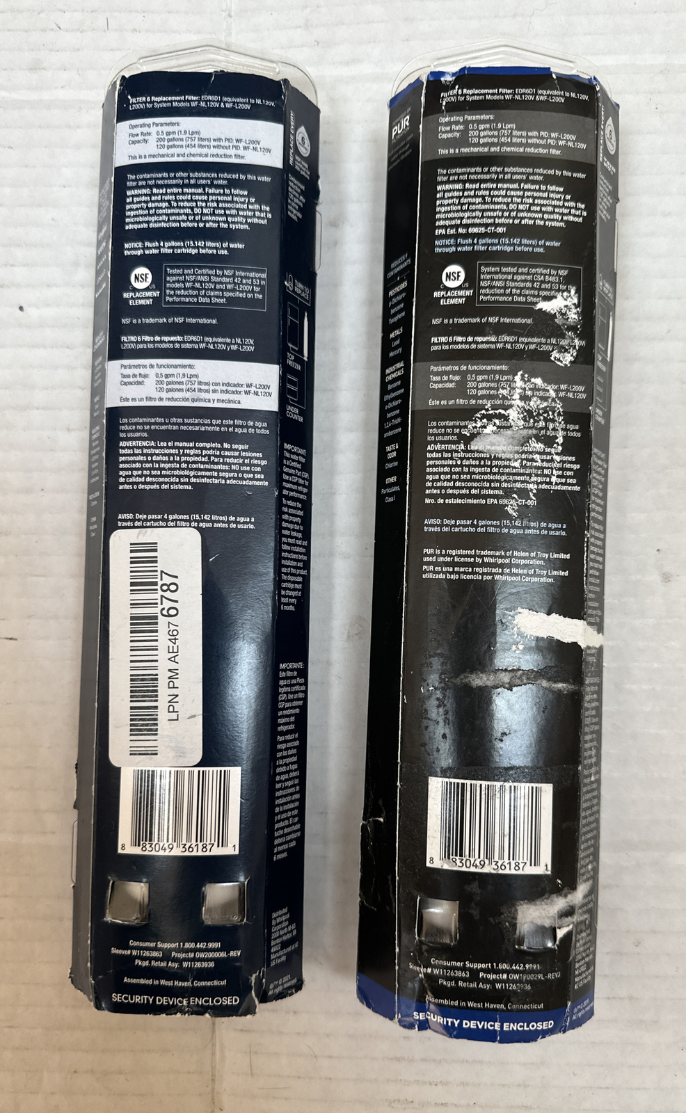 2 Whirlpool EVERYDROP 6 Ice and Water Refrigerator Filter 6💦 Free Shipping