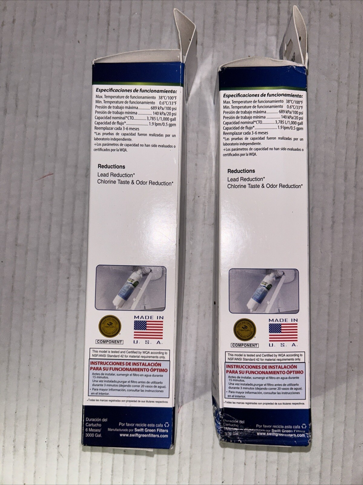 Set of 2 Aquarius AWF-LT700P Replacement Water Filters.