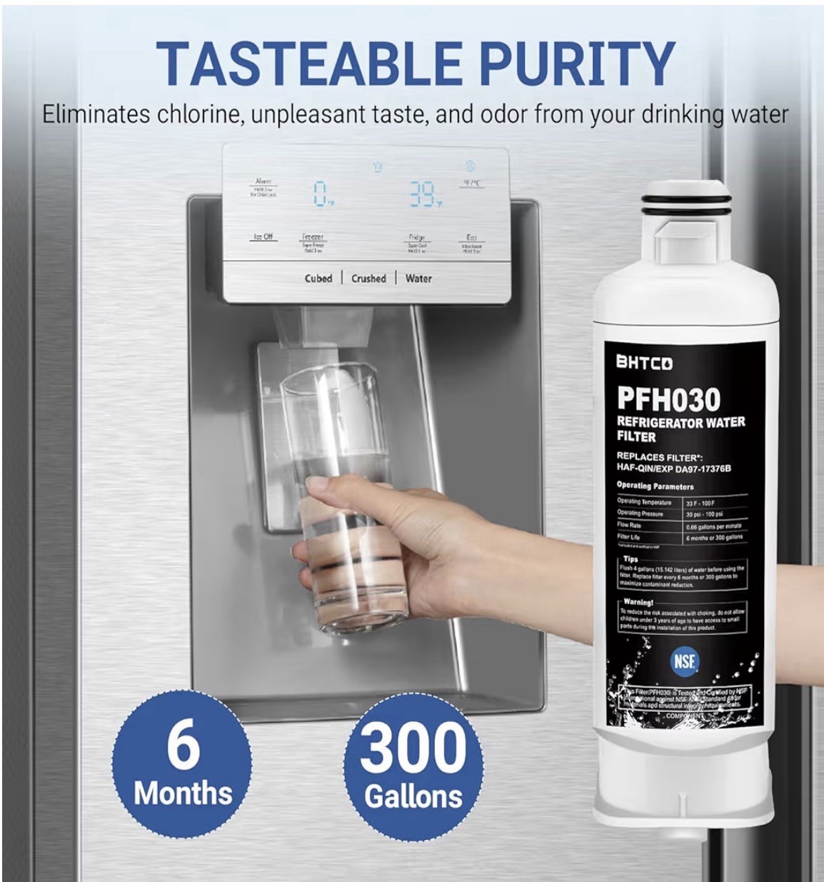 Samsung RF28R6201SR RF28R6241SR RF25C5551SR Water Filter 2 Pcs