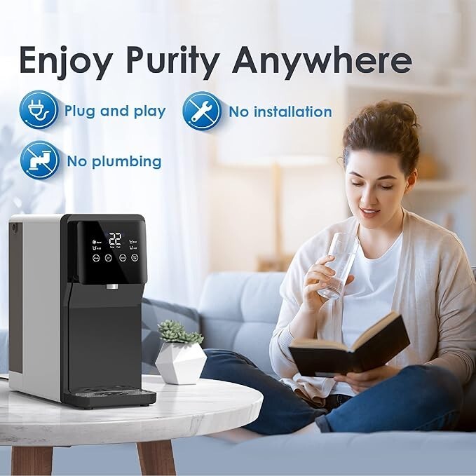 Waterdrop N1 Countertop Reverse Osmosis System, with one WD-N1-MRO Filter