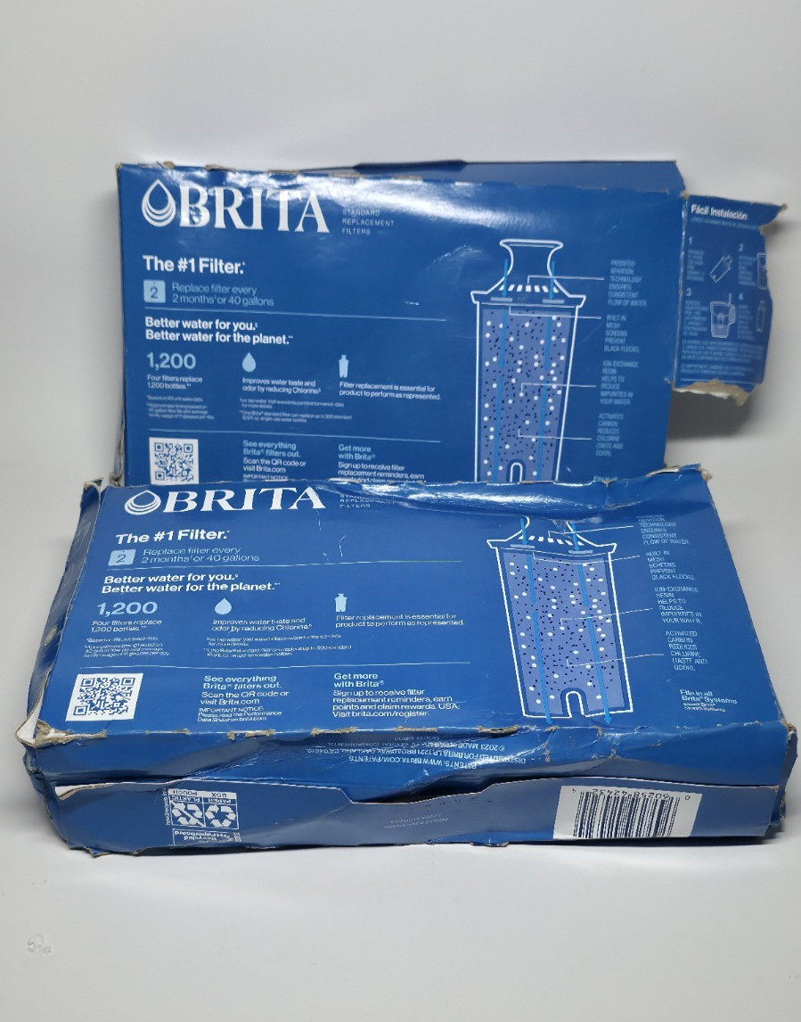 Brita Plus High-Density Water Replacement Filters BPA-Free 2- 4 PACKS All Sealed