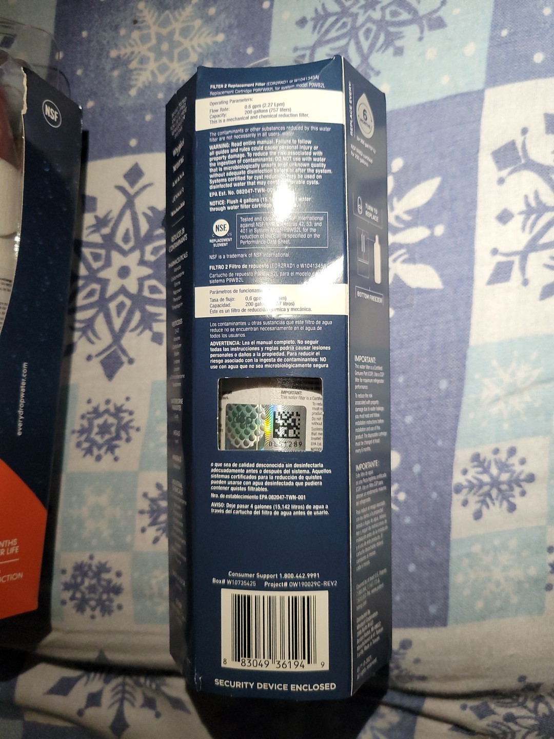 EveryDrop 2 Ice And Water Refrigerator Water Filter ΕDR2RXD1