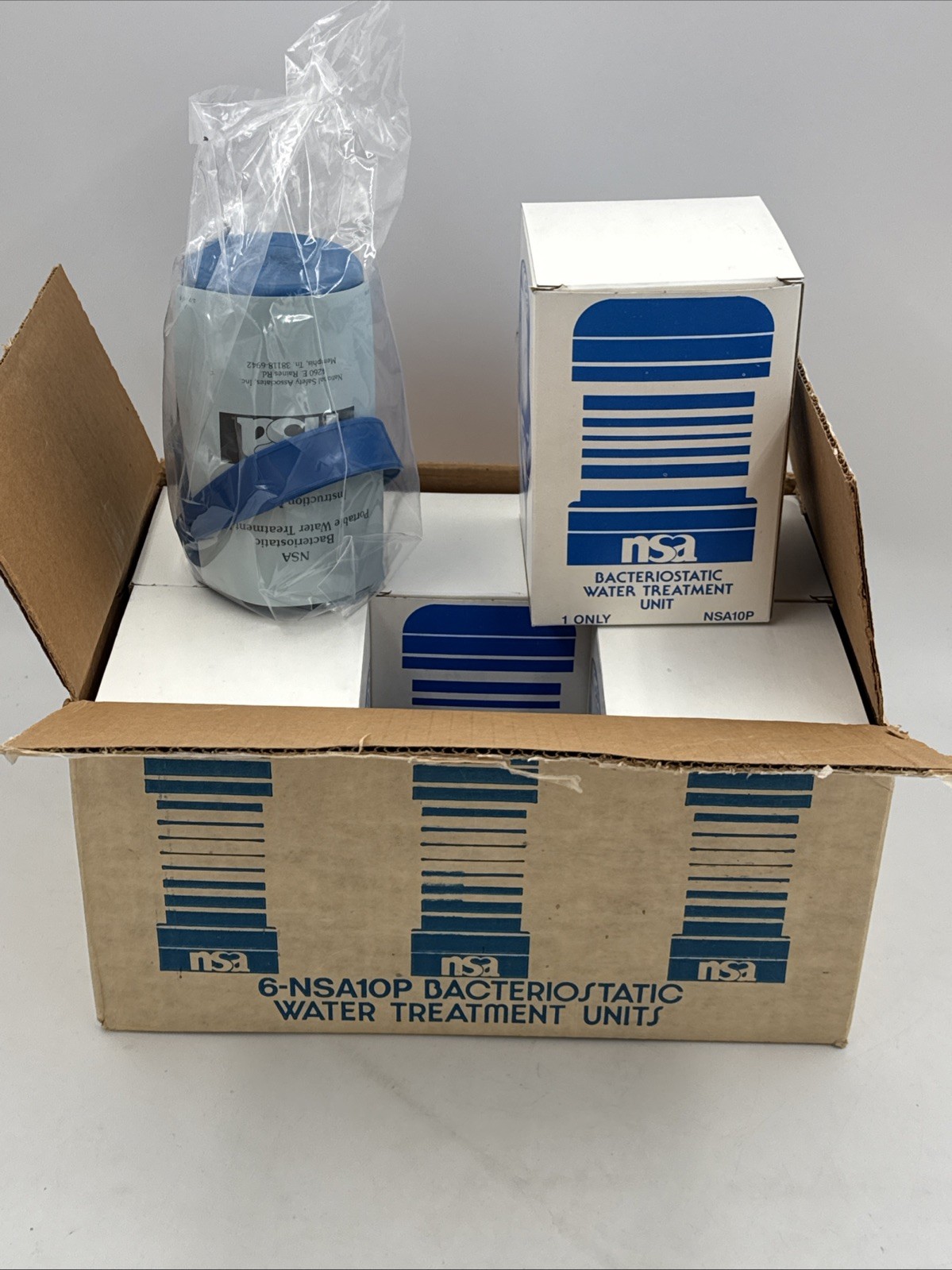 (6) NSA Bacteriostatic Water Treatment Filter Unit Model NSA10P New In Box