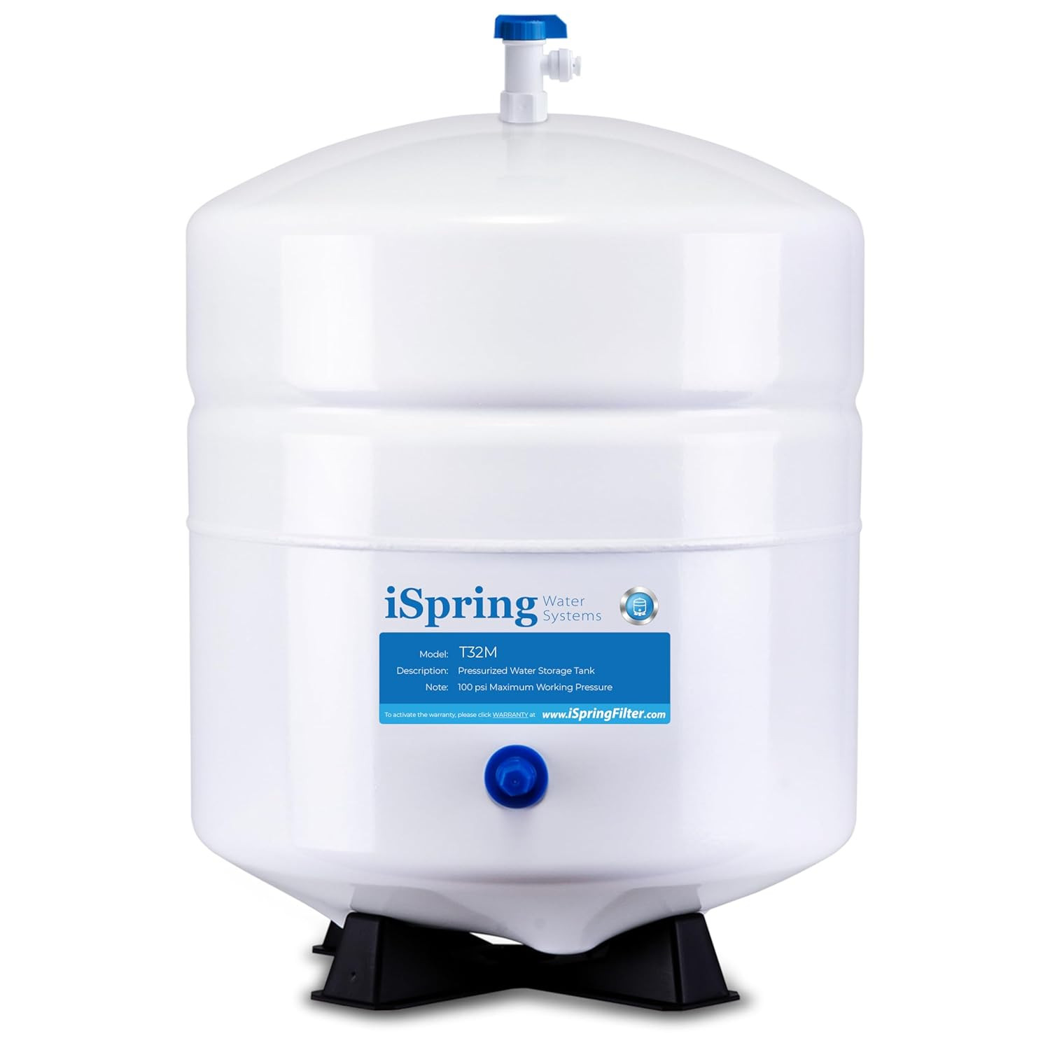 T32M Pressurized Water Storage Tank with Ball Valve for Reverse Osmosis RO Syste